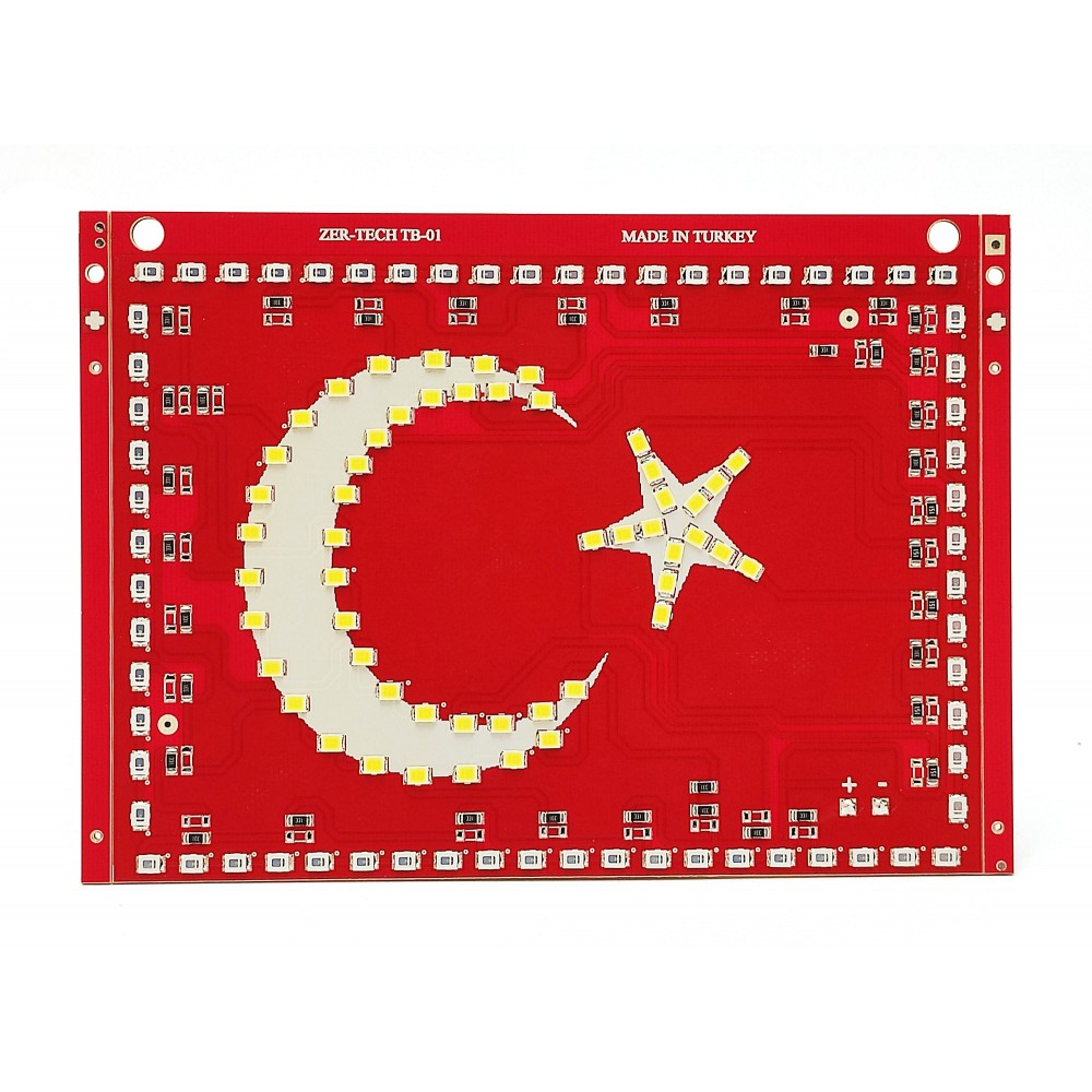 Türk Bayrağı Ay Yıldız Bayrak Led 24 Volt