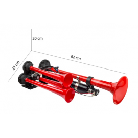 Didonk Havalı 4 Borlu Yanklı Korna 24v