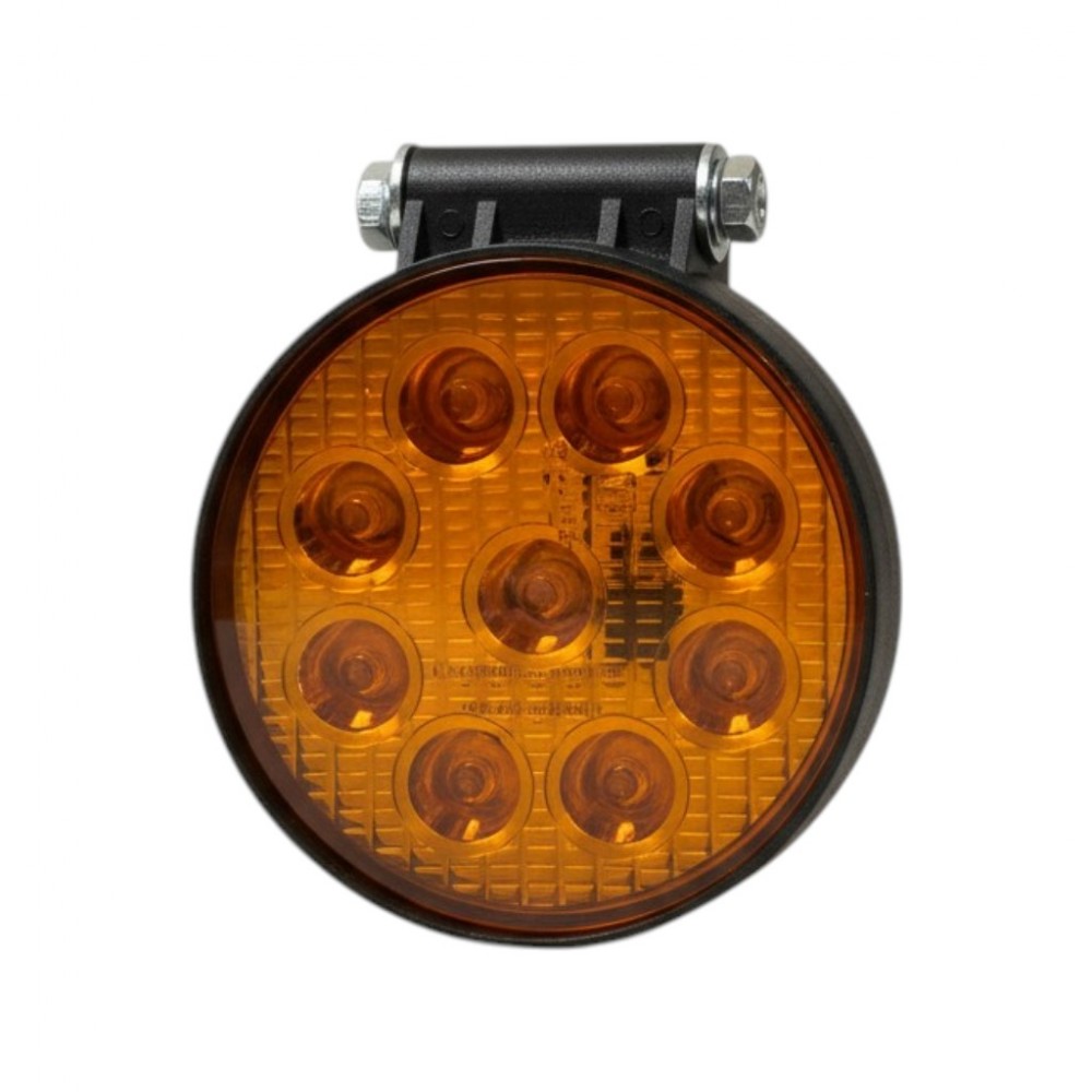 Çalışma Lambası Yuvarlak 9 Led Sarı 12-24 Volt