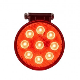 Çalışma Lambası Yuvarlak 9 Led Kırmızı 12-24 Volt