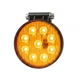 Çalışma Lambası Yuvarlak 9 Led Sarı 12-24 Volt