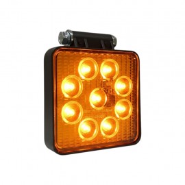 Çalışma Lambası Kare 9 Led Sarı 12-24 Volt