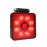 Çalışma Lambası Kare 9 Led Kırmızı 12-24 Volt