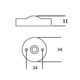 Dekoratif Mini Round Led Lamba 12-24 olt