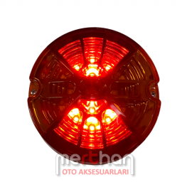 Universal Led'li Stop Lamba 3 Fonksiyon 12cm