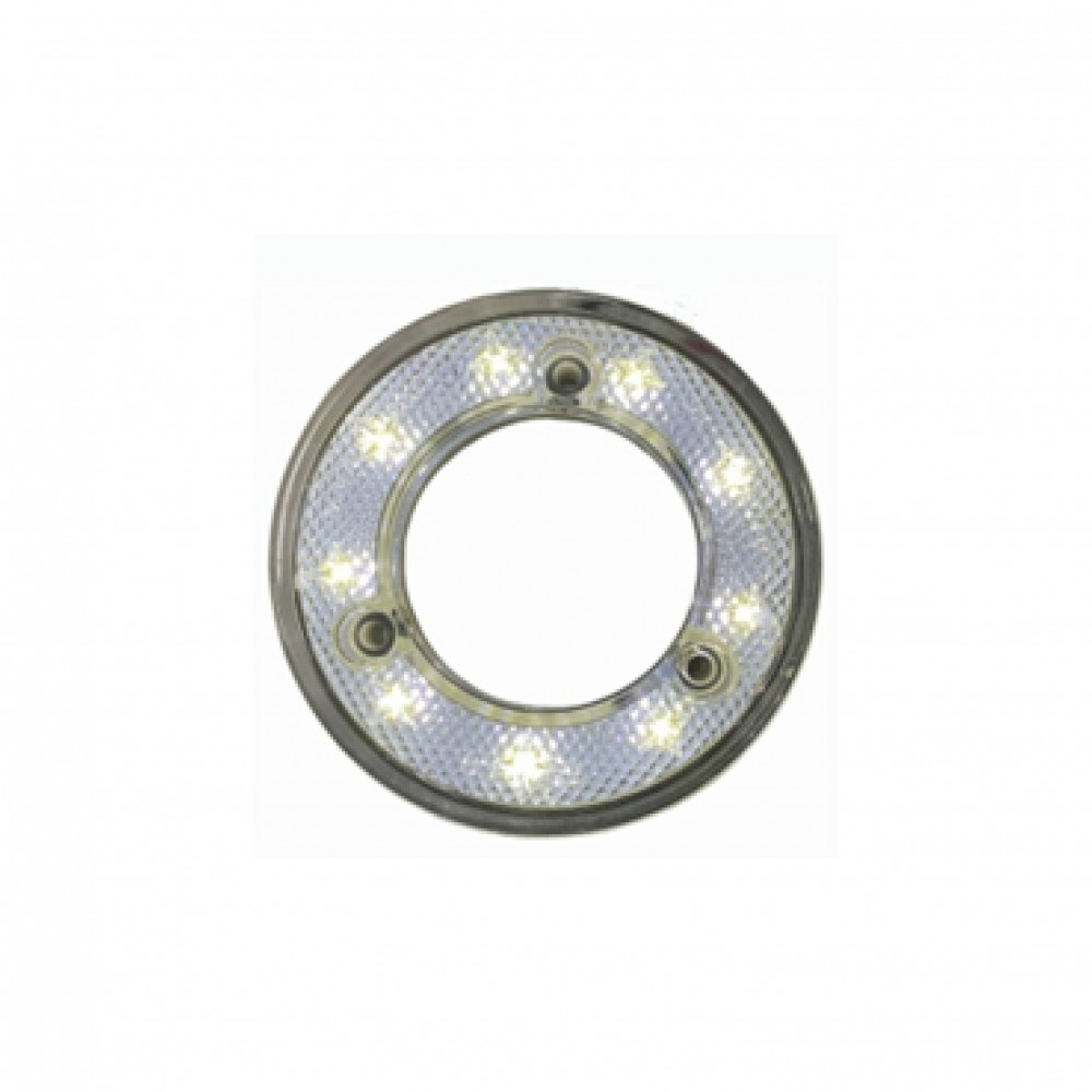 9 Led Simit Stop Lamba Beyaz 12-24 Volt