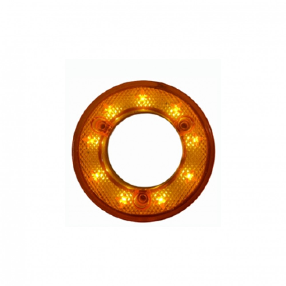 9 Led Simit Stop Lamba Kırmızı 12-24 Volt