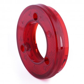 9 Led Simit Stop Lamba Kırmızı 12-24 Volt