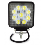 Çalışma Lambası Kare 9 Led 12-24 Volt